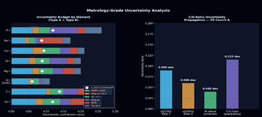 Tornado chart showing uncertainty contribution per source for priority-1 elements